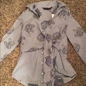 Zara Women’s Designer Flower Blouse